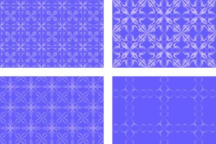 4 Blue Seamless Geometric Patterns