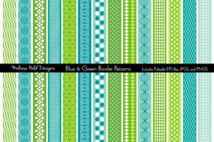 Blue Green Mod Border Patterns