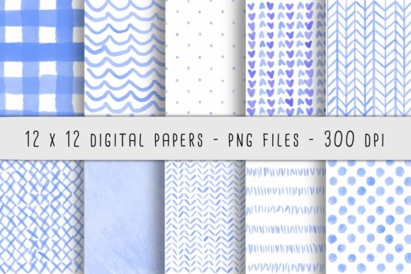 Blue Watercolor Patterns: A Guide to Understanding and Using 12x12 Inch PNG Files