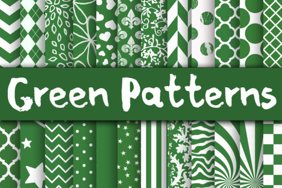 Green Patterns Digital Paper: A Creative Resource for Designers and Makers
