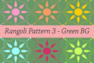 Rangoli Patterns 3 - Green BG