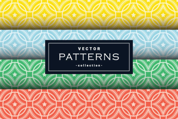 Rounded Seamless Geometric Patterns Set