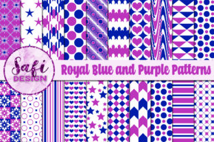 Royal Blue and Purple Patterns
