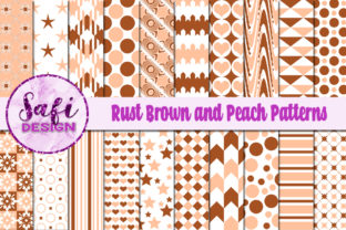 Rust Brown and Peach Patterns