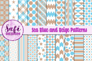 Sea Blue and Beige Patterns: A Timeless Design Choice for Modern Creativity