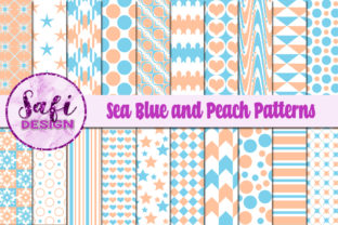Sea Blue and Peach Patterns: A Creative Resource for Designers and Enthusiasts