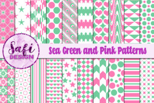 Sea Green and Pink Patterns: A Versatile Design Resource for Creatives