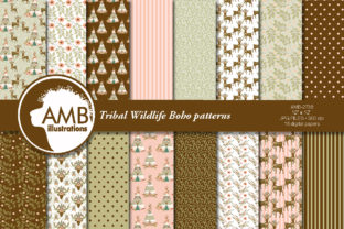 Tribal Boho Brown Patterns