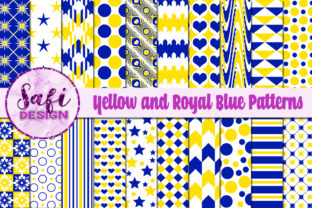 Yellow and Royal Blue Patterns: A Versatile Design Resource for Creative Workflows